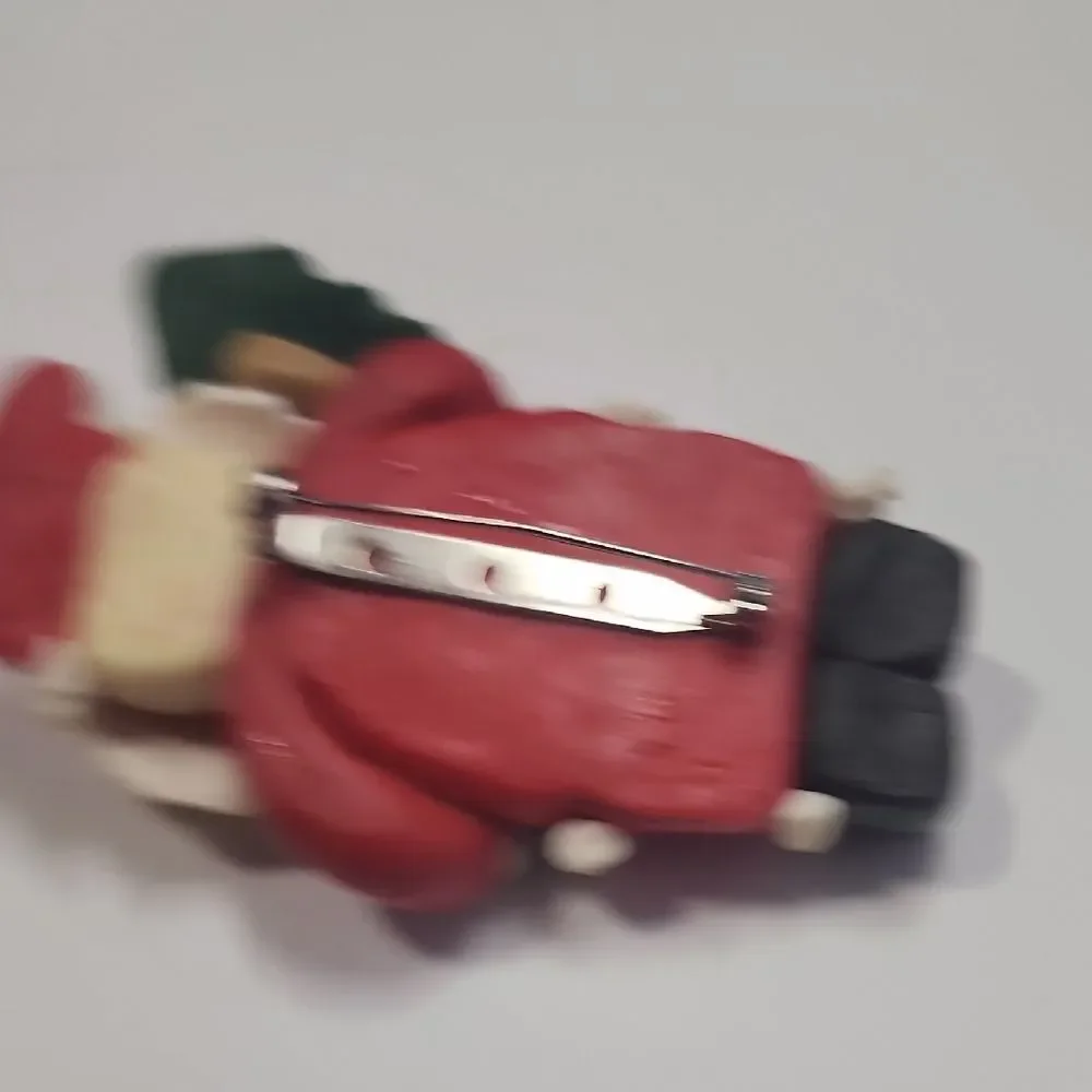 Festive Santa Claus Brooch